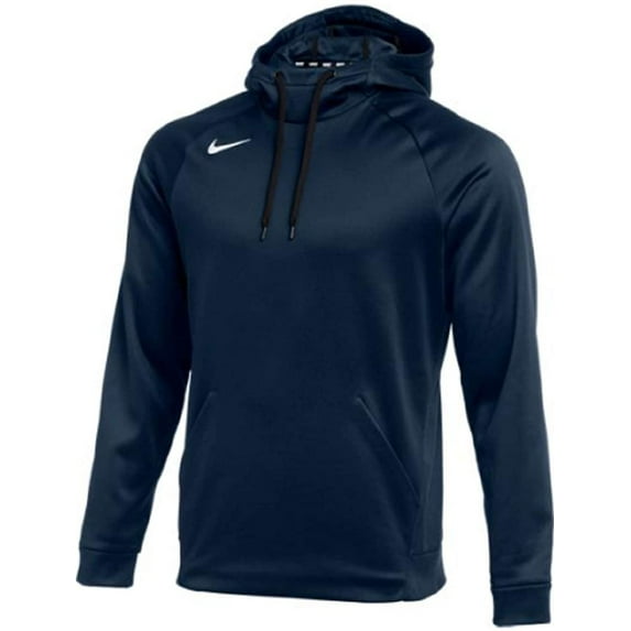 MENS NIKE THERMA PULLOVER HOODIE Navy Medium