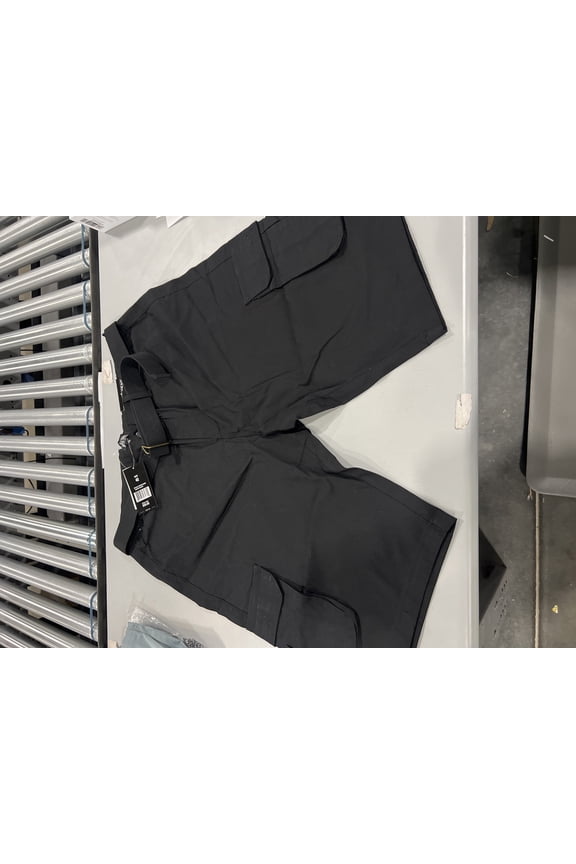 BLU ROCK MEN'S FLEX STRETCH COTTON CARGO PANTS - SIZE: MEN 42 - BLACK