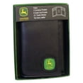 thumbnail image 1 of MENS PEBBLE GRAIN TRIFOLD WALLET BLACK W/ RUBBER LOGO BLACK, 1 of 2