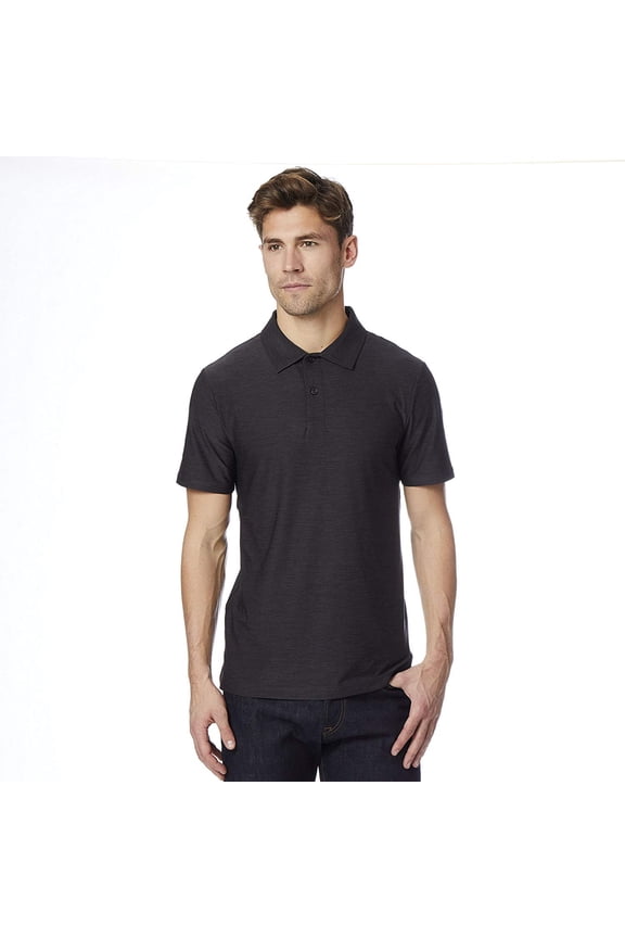 MENS Short Sleeve POLO Large Stormy Night Blue