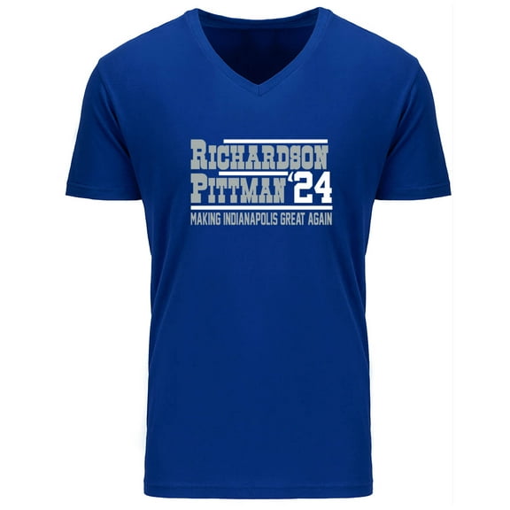 MENS V NECK Anthony Richardson Michael Pittman Colts 2024 Shirt T-Shirt