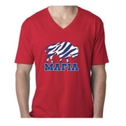MENS V NECK Bills Mafia Josh Allen Zubaz Logo T-Shirt 2XL