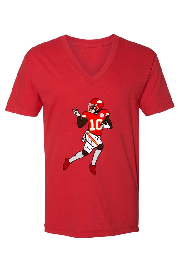 MENS V NECK Chiefs Tyreek Hill Peace T-Shirt MEDIUM