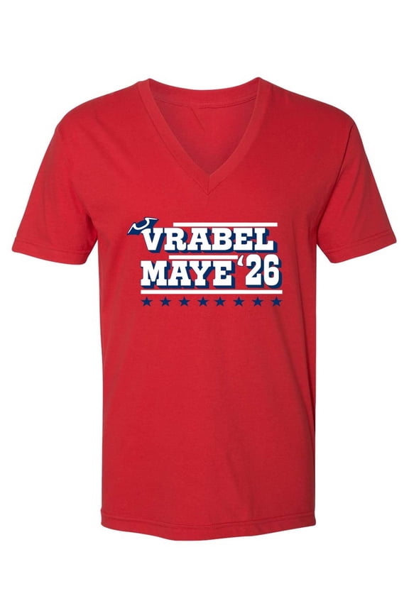 MENS V NECK Drake Maye Mike Vrabel 2026 New England Shirt T-Shirt