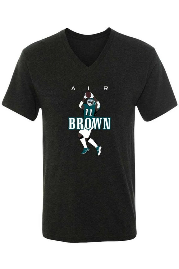 MENS V NECK Eagles Air AJ Brown T-Shirt