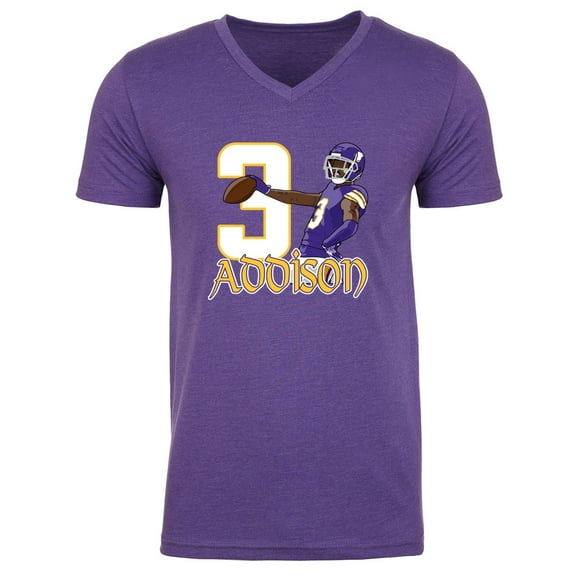 MENS V NECK Jordan Addison TD 3 Minnesota Shirt T-Shirt