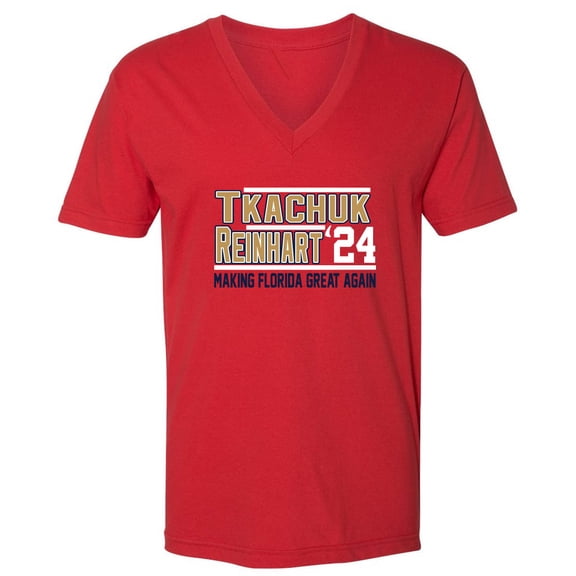 MENS V NECK Matthew Tkachuk Sam Reinhart Florida 2024 Shirt T-Shirt