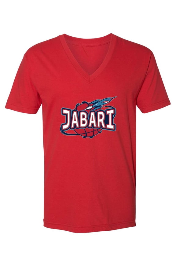 MENS V NECK Rockets Jabari Smith Old School Logo T-Shirt