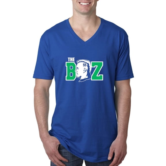 MENS V NECK Seahawks Brian Bosworth The Boz T-Shirt LARGE