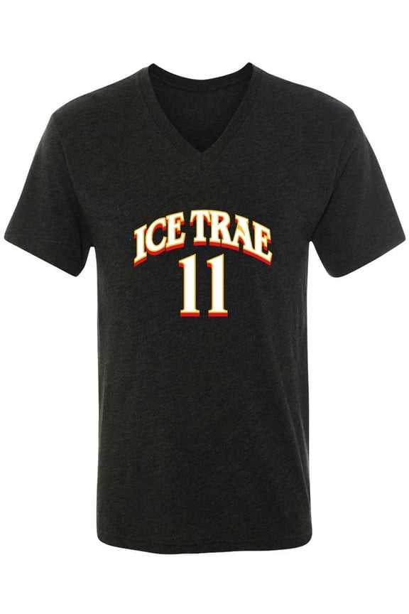 MENS V NECK Trae Young Hawks Ice Trae T-Shirt MEDIUM