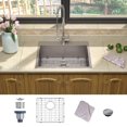 thumbnail image 1 of MENSARJOR Drop in Kitchen Sink, 25 x 22 inch Topmount Kitchen Sink, 16 Gauge Stainless Steel Sink, Handmade for Single Bowl Kitchen Sink, or Outdoor Sink, 1 of 7