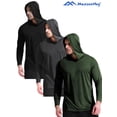 thumbnail image 1 of MENSENHUG 3 Pack Pullover Hoodies Long Sleeve Casual Lightweight Fashion Hooded Sweatshirt, 1 of 8