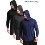 MENSENHUG 3 Pack Pullover Hoodies Long Sleeve Casual Lightweight Fashion Hooded Sweatshirt
