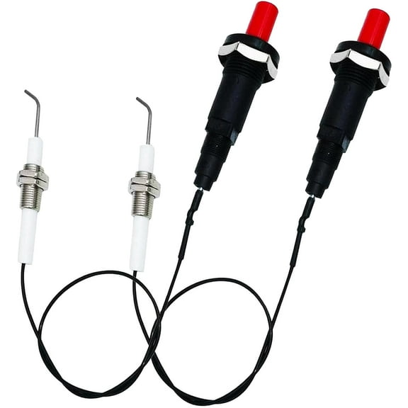 MENSI 11.8 Universal LP Propane Natural Push Button Piezo Igniter Kit for Gas Grill,Range,Heater,Stove Spaker Generator Ignition Set 2PCS/Lot