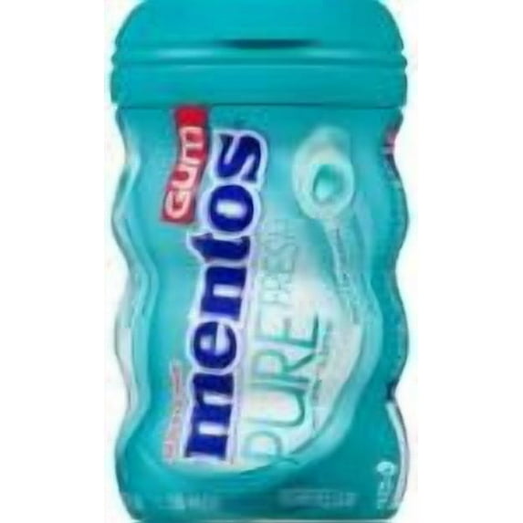 MENTOS GUM 6CT PURE FRESH WINTERGREEN 50PC. (3.53 Oz.) Pack Of 6