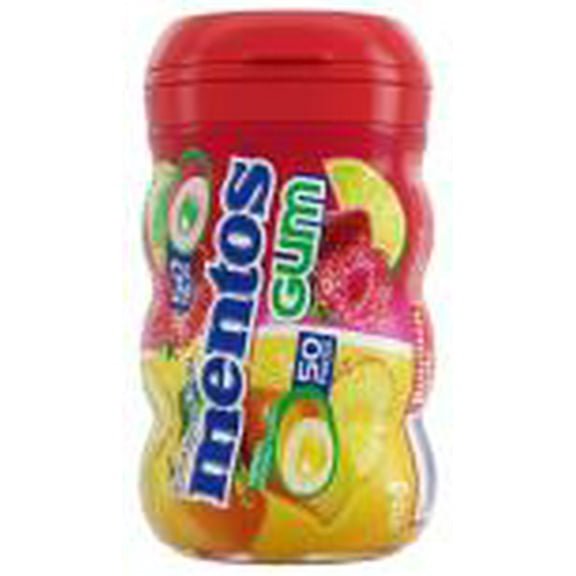 MENTOS GUM 6CT RED FRUIT & LIME 50PC. (3.53 Oz.) Pack Of 6