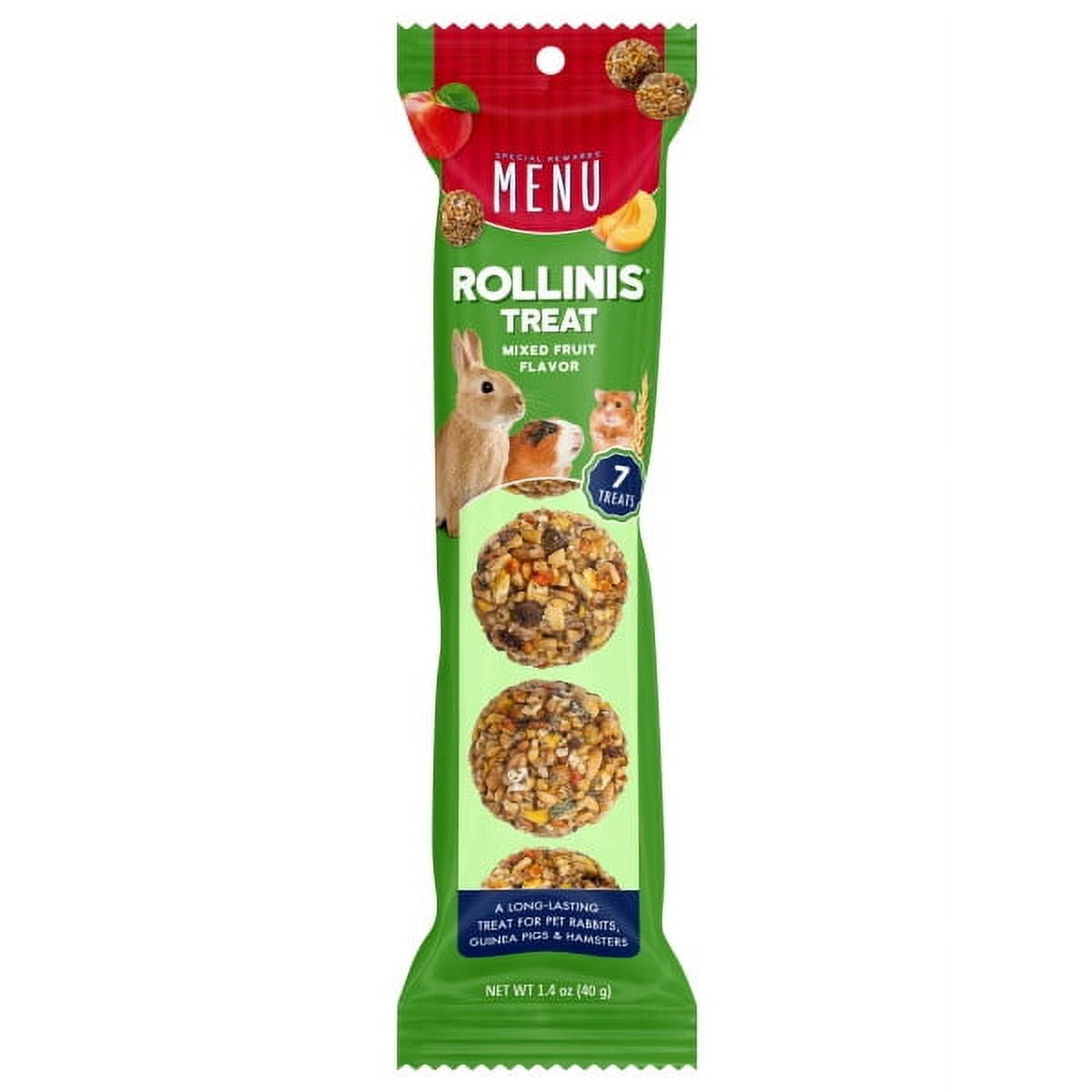 MENU Rollinis Mixed Fruit Small Animal Treat 1.4oz - Walmart.com