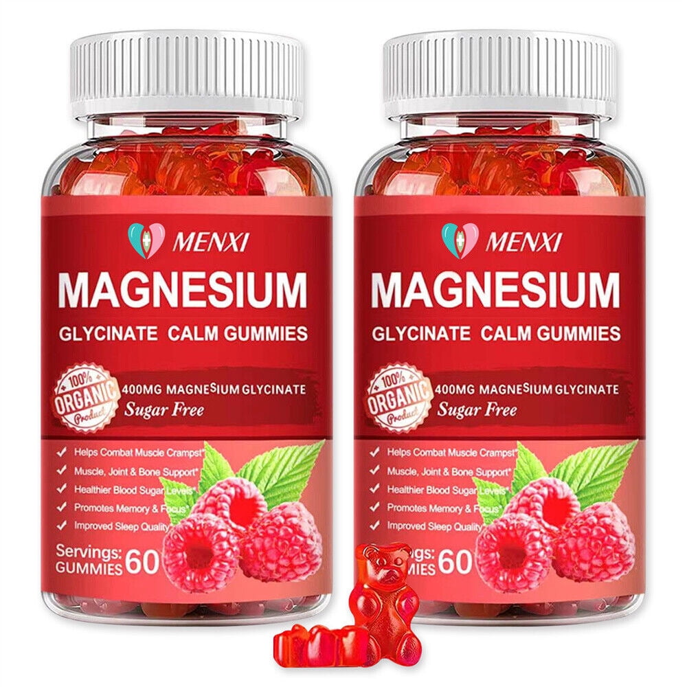 2 BottlesMENXI Magnesium Potassium Supplement High Absorption