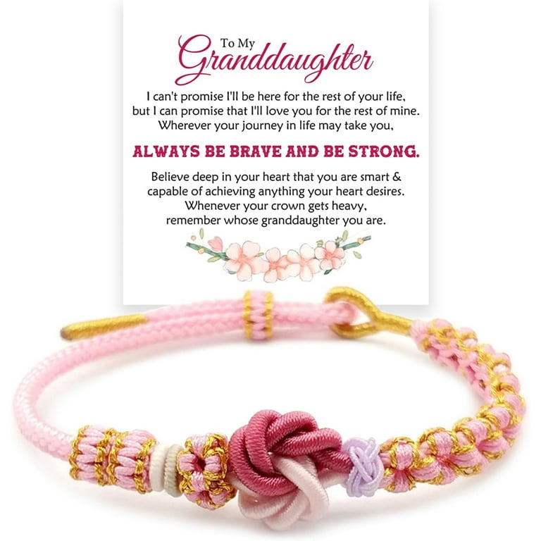 MEONFY Blossom Knot Bracelet, Granddaughter Bracelet From Grandma