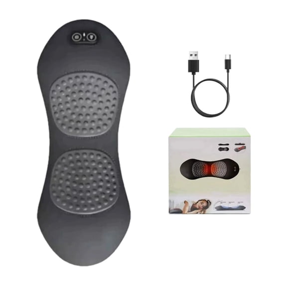 MEONTU Spinal_Decompression Machine, 2026 Upgraded 3-in-1 Electric Vibrating Massage Heating Lumbar Pillow, Back Massager for Neck, Shoulders and Back, UnisexGray