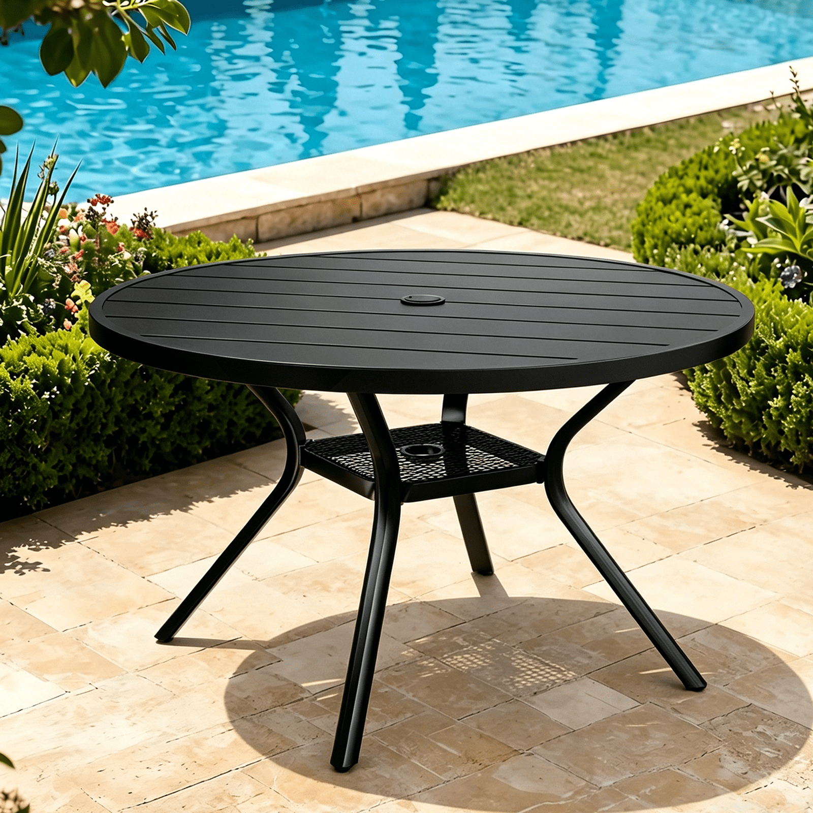 10 ft patio umbrella base Outsunny 10ft. Solar LED Cantilever Umbrella, Offset Hanging Umbrella with  360 Rotation, Cross Base, 8 Ribs, Tilt and Crank for Yard, Khaki