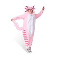 thumbnail image 1 of Axolotl Kigurumi Unisex Adult Onesie Pajamas Animal One Piece Costume Cosplay Sleepwear, 1 of 6