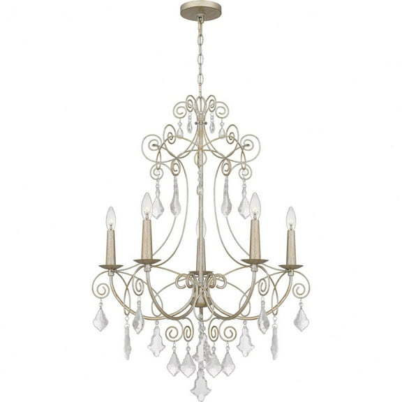 MER5028VG Quoizel Lighting Merida - 5 Light Chandelier In Traditional Style-36.25 Inches Tall and 28 Inches Wide