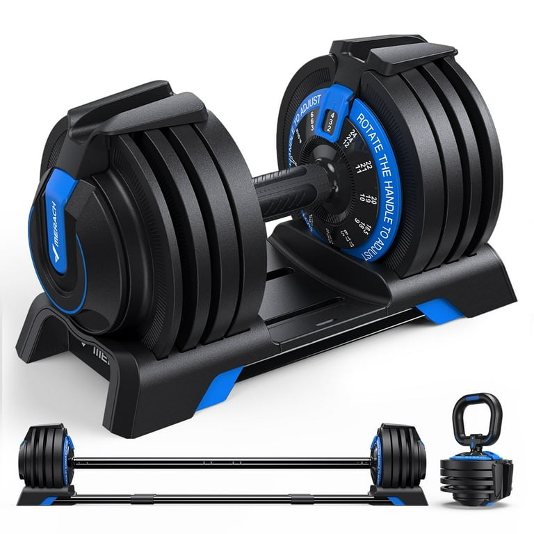 MERACH 3IN1 ダンベル MERACH 3-in-1 Adjustable Dumbbell, Barbell Weight Set, Anti