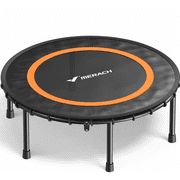 MERACH 40" Fitness Trampoline with Bungees, Foldable Mini Trampoline Rebounder, 330 lbs Capacity