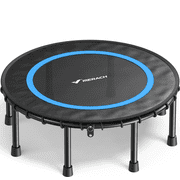 MERACH 40" Mini Trampoline for Adults, Fitness Rebounder with Bungees, 330 lbs Capacity