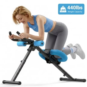 MERACH Abdominal Trainers Adjustable Ab Machine Full Body Workout for Home Gym Foldable Knee Protection Abdominal Exercise Machine for Home Core Ab Exercise System Trainer