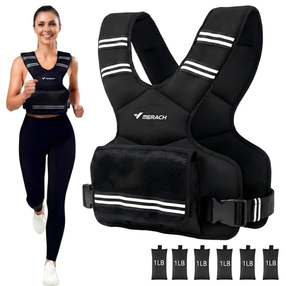 MERACH Adjustable Weight Vest, 4-10lbs Weight Vest for Women, Rucking Vest for Strength Training Weight Loss, Running, Home Workout