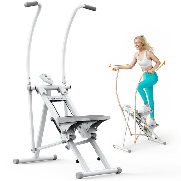 MERACH Cardio Climber Stepper Elliptical Exercise Machine, 3 in 1 Fitness Machines, Full Body Workout Cross Trainer with Adjustable Incline & 95% Pre-Assembled