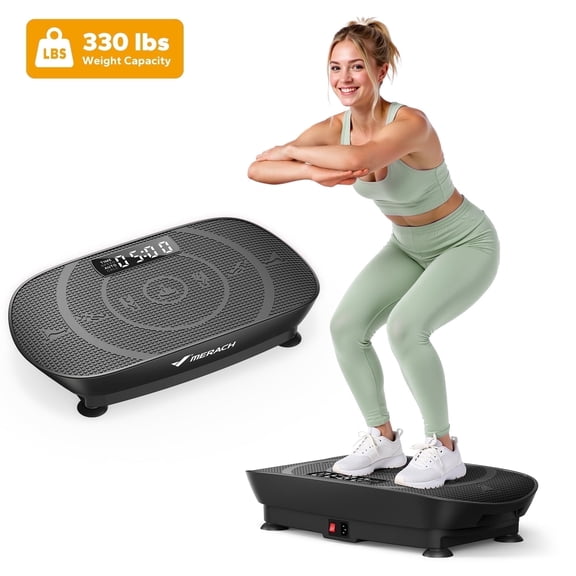MERACH Vibration Plate Exercise Machine for Therapy, Circulation, and Recovery with Remote Control