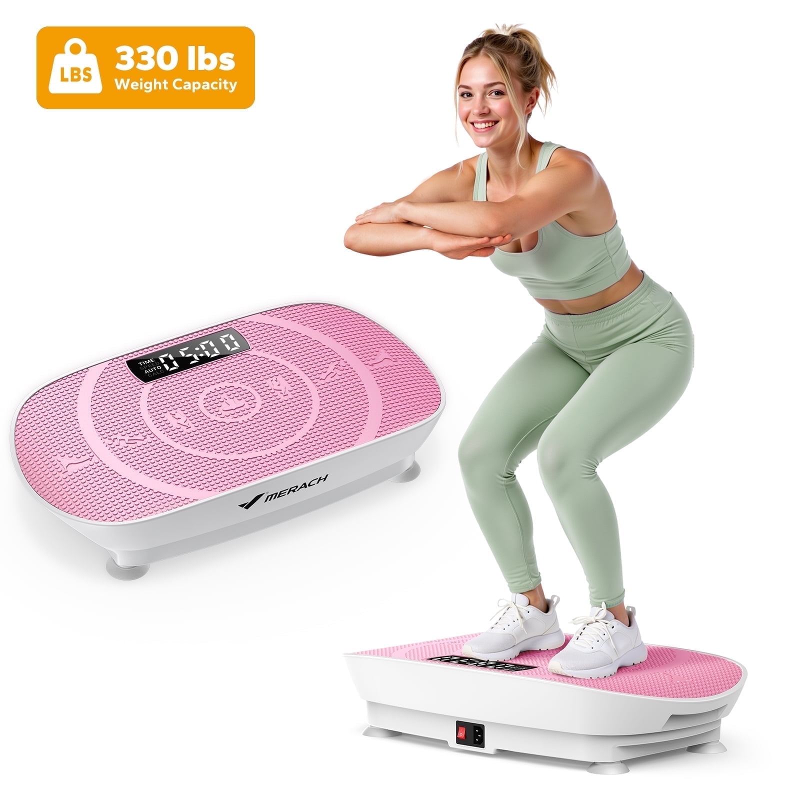 MERACH Vibrating Plate, Compact Whole Body Vibration Exercise Machine ...