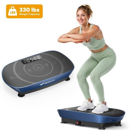 MERACH Compact Vibration Plate Exercise Machine, Slim Whole Body Shake Platform Exercise Machine with Remote Control