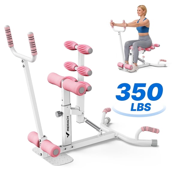MERACH Deep Squat Machine with Handle, Adjustable Squat Assist Trainer for Home Gym, Hold up to 350lbs