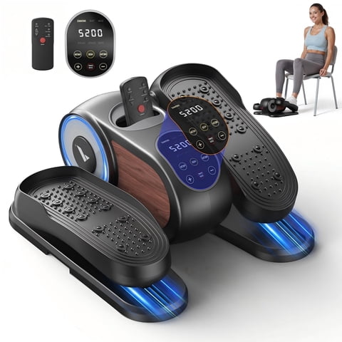 MERACH Under Desk Elliptical Trainer, Compact Portable Exercise Machine, Adjustable Speed, Low Impact for Home Office, Gift