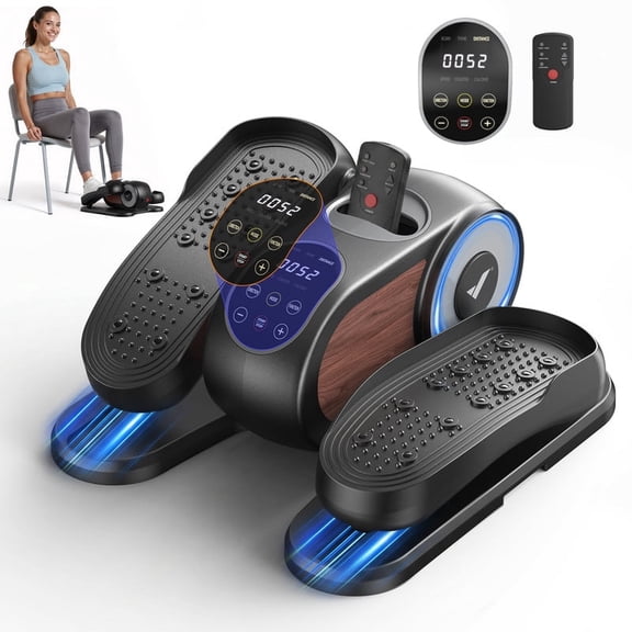 MERACH Under Desk Elliptical Trainer, Compact Portable Exercise Machine, Adjustable Speed, Low Impact for Home Office, Gift