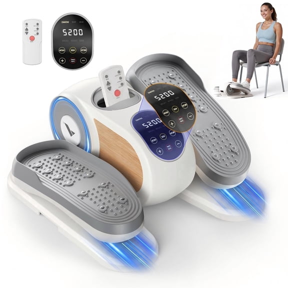 MERACH Under Desk Elliptical Machine with Adjustable Speed, LED Display, Compact Quiet Trainer for Home Office