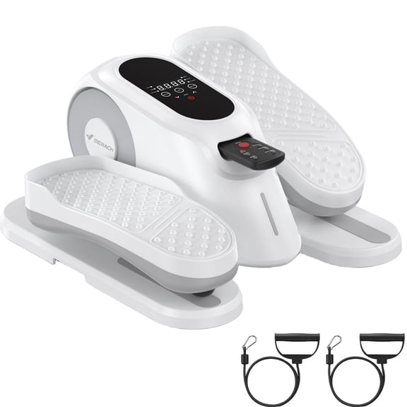 MERACH Under Desk Elliptical Machine for Home, Seated Elliptical Trainers for Seniors with Remote Control, Anti-Slip Mat