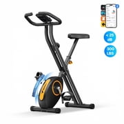 MERACH Folding Exercise Bike, Exercise Bike with LCD Display, Magnetic Fitness Bike for Home with Comfortable Seat, Spac