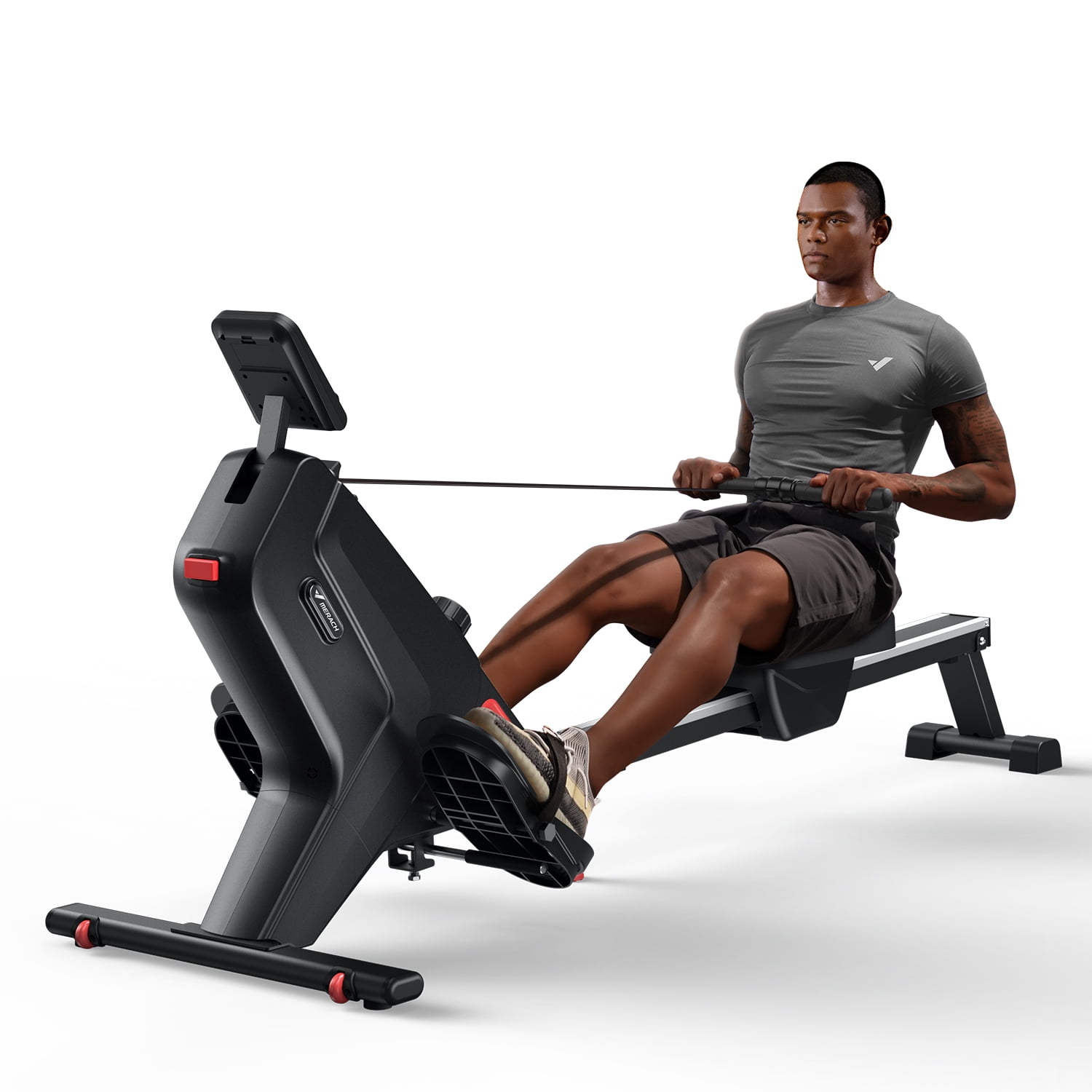 Sunny Health & Fitness Water Rowing Machine Rower w/LCD Monitor