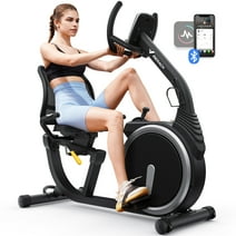 MERACH Recumbent Exercise Bike Comfortable Back Support Cycling Bike for Home Seniors Adults S19