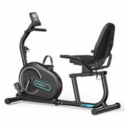 MERACH Recumbent Exercise Bikes for Home, Smart Bluetooth Recumbent Bike with APP &amp; LCD Monitor, 8-Level Magnetic Resistance, Heart Rate Handle, Comfortable Stationary Bike for Seniors &amp; Adults