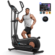 MERACH Self-Powered Elliptical Machine, 16-Level Auto Resistance Smart Elliptical for Home Fitness, FREE APP Control, 400 lbs Capacity