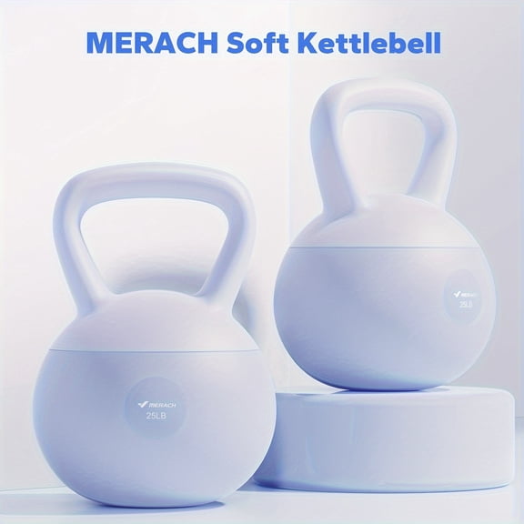 MERACH Soft Kettlebell, Non-Slip Wide Grip Handle, Soft Cushioned Base, Sand Filled Kettle Bell for Strength Training