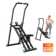 MERACH Stair Stepper Exercise Machine, Newly Upgraded 9 Levels Resistance Adjustable Climber, Compact Foldable Full-Body Workout Stepper Home Cardio Exercise Equipment