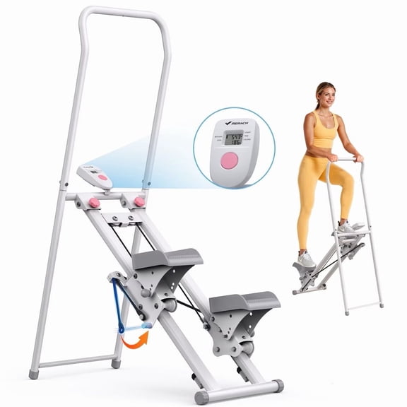 MERACH Stair Stepper Machine - Compact Foldable Vertical Climber, Full-Body Workout & Cardio Fitness Equipment for Home Gym