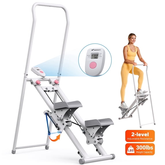 MERACH Stair Stepper Machine - Compact Foldable Vertical Climber, Full-Body Workout & Cardio Fitness Equipment for Home Gym